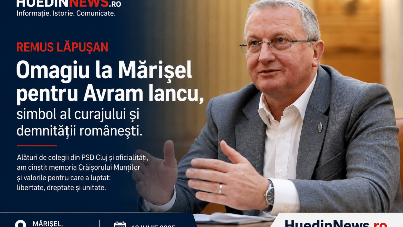 Remus Lăpușan - „Avram Iancu, eroul național care ne amintește că demnitatea și iubirea de țară sunt valori fără timp”
