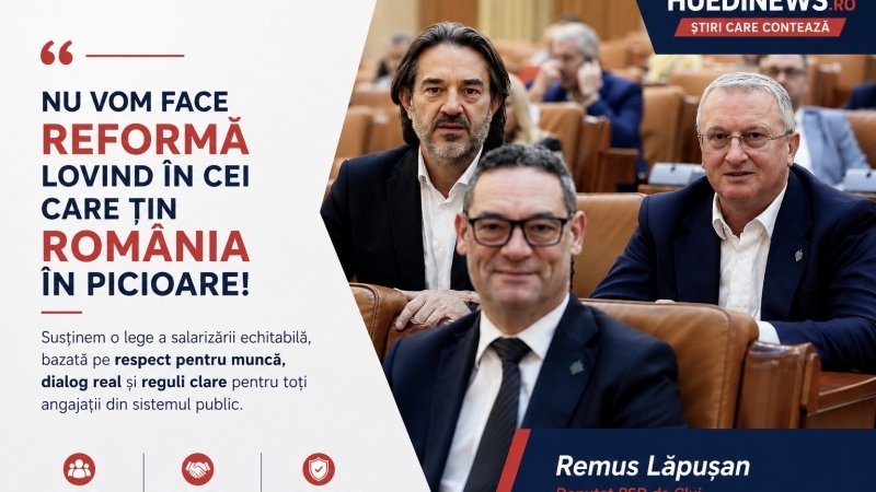 Remus Lăpușan - Reforma statului trebuie să însemne echitate, nu reducerea veniturilor celor care țin România în funcțiune