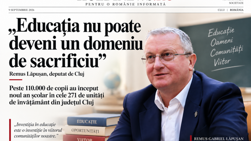 Peste 110.000 de copii au început noul an școlar în cele 271 de unități de învățământ din județul Cluj