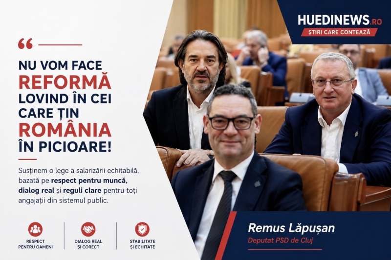 Remus Lăpușan - Reforma statului trebuie să însemne echitate, nu reducerea veniturilor celor care țin România în funcțiune