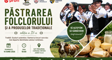 „O zi în inima satului românesc - Ferma lui Nagy găzduiește cea de-a IV-a ediție a sărbătorii tradițiilor autentice”.