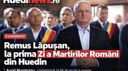     Huedinul își cinstește martirii. Deputatul Remus Lăpușan, prezent la comemorarea protopopului Aurel Munteanu